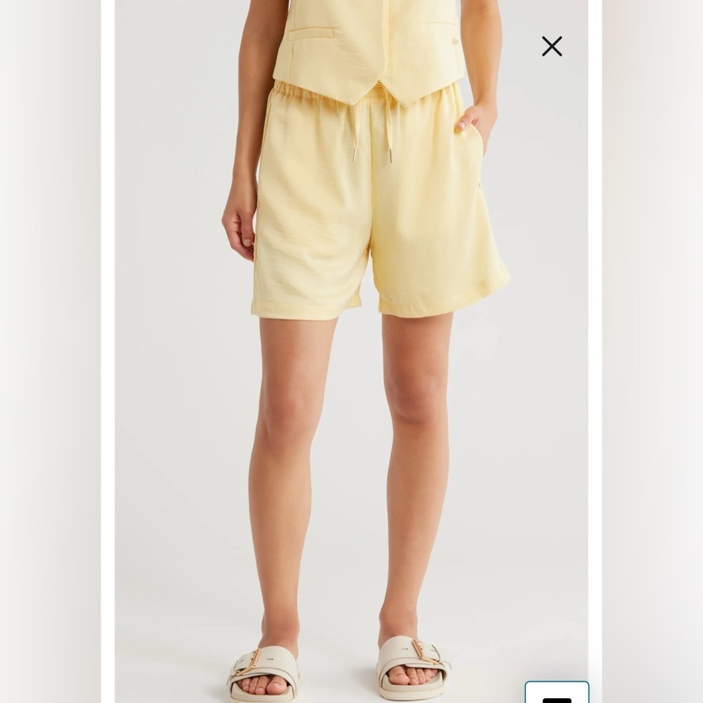 Easy Drawstring Satin Shorts Scotch & Soda large butter yellow